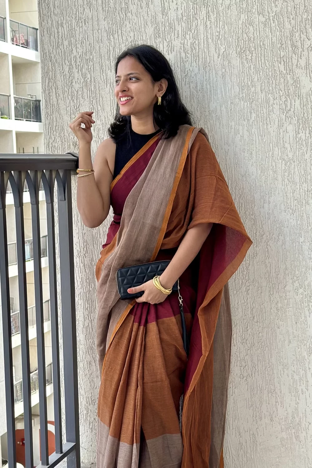 Satin Shine Bridesmaid Saree